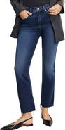 Good American Soft-Tech Good Standard Raw Hem Kick Flare Jeans