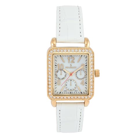 European Crystal Square Tank  Watch- 35x30MM
