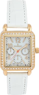 Peugeot European Crystal Square Tank  Watch- 35x30MM