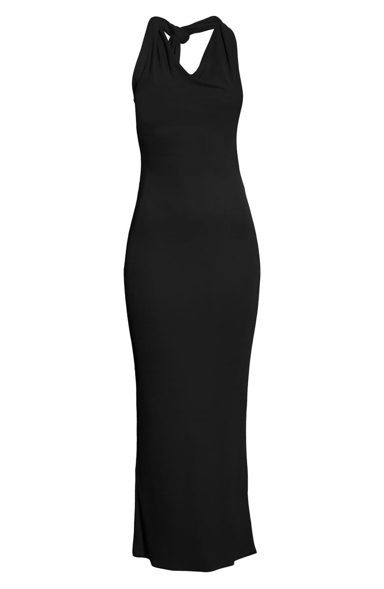Brandon Maxwell One-Shoulder Maxi Cocktail Dress, Alternate, color,