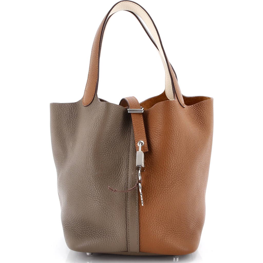 Pre-owned Hermes Hermes Casaque Picotin Lock Bag Clemence Mm