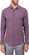 Brooklyn Brigade Slim Fit Medallion 4-Way Stretch Performance Long Sleeve Shirt