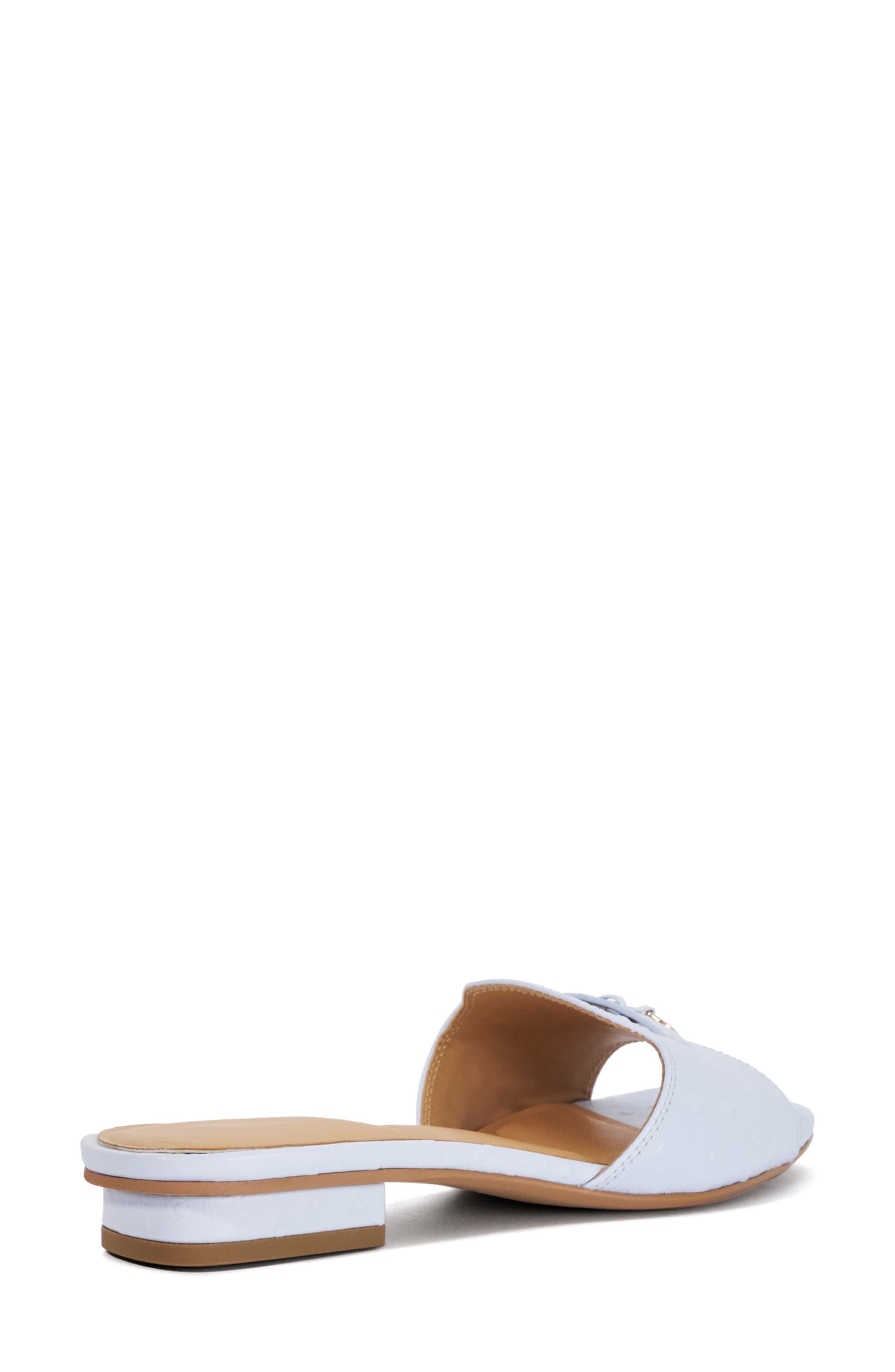 Dune London Lindo Slide Sandal, Alternate, color, Pale Blue