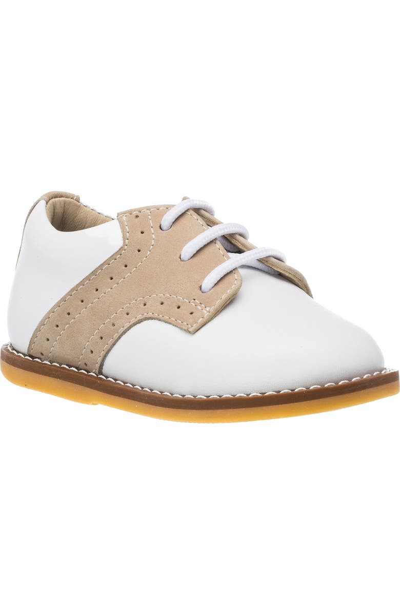 Elephantito Kids' Saddle Shoe, Main, color, White-Ivory