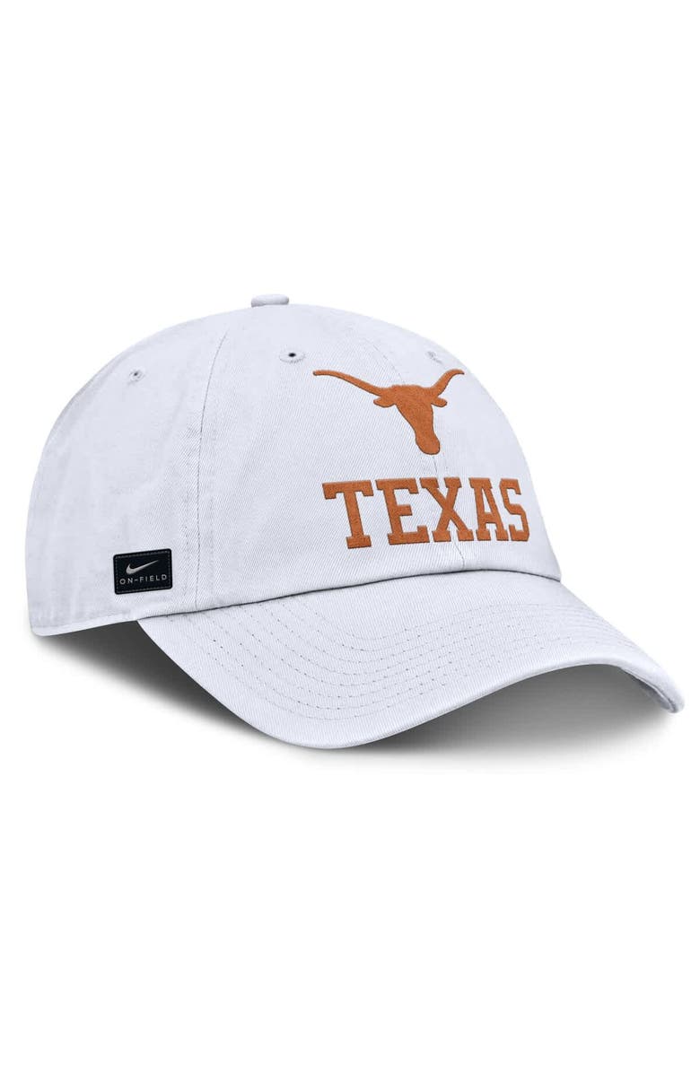 Nike Men's Nike White Texas Longhorns 2025 Sideline Club Adjustable Hat, Alternate, color, 