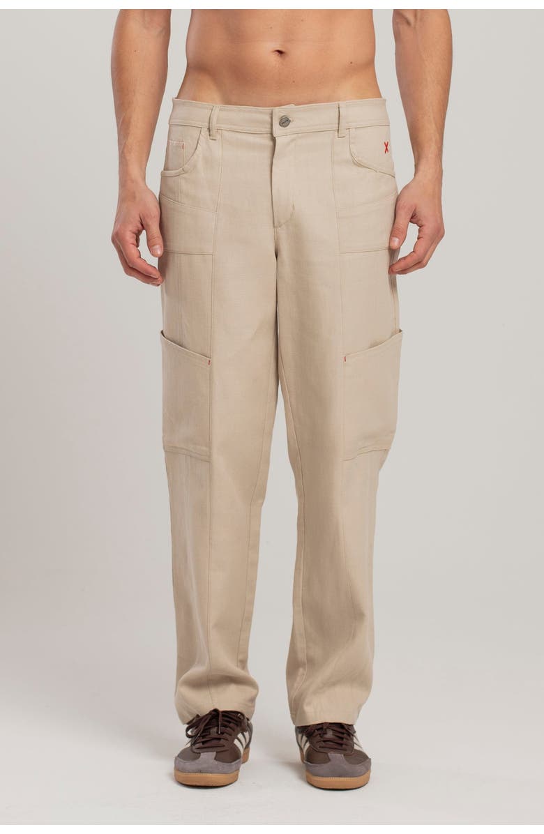 PCFG Linen Blend Free Heaven Pant With Pocket, Alternate, color, Beige