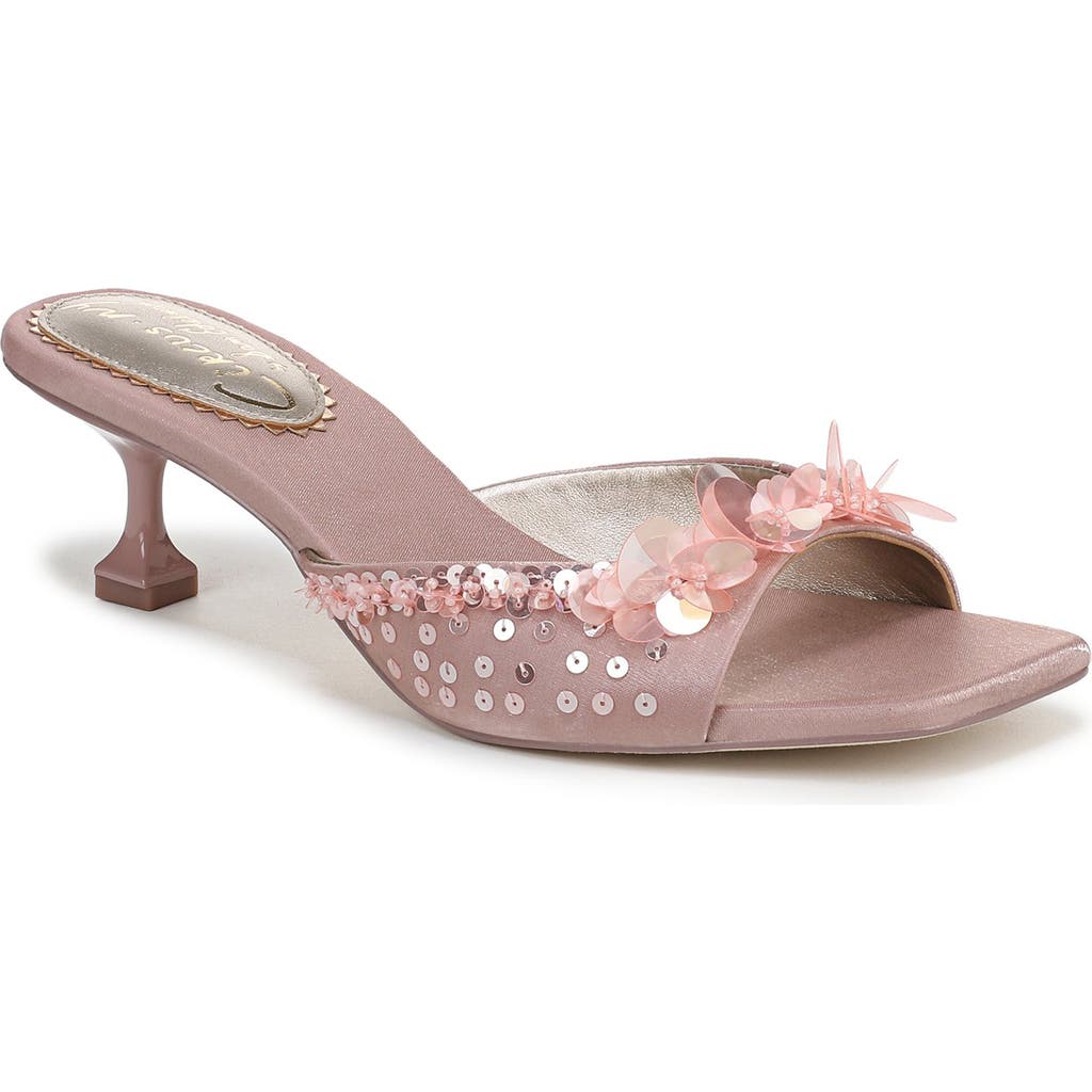 Circus Ny By Sam Edelman Juliana Sequin Mid-heel Dress Sandals In Blush