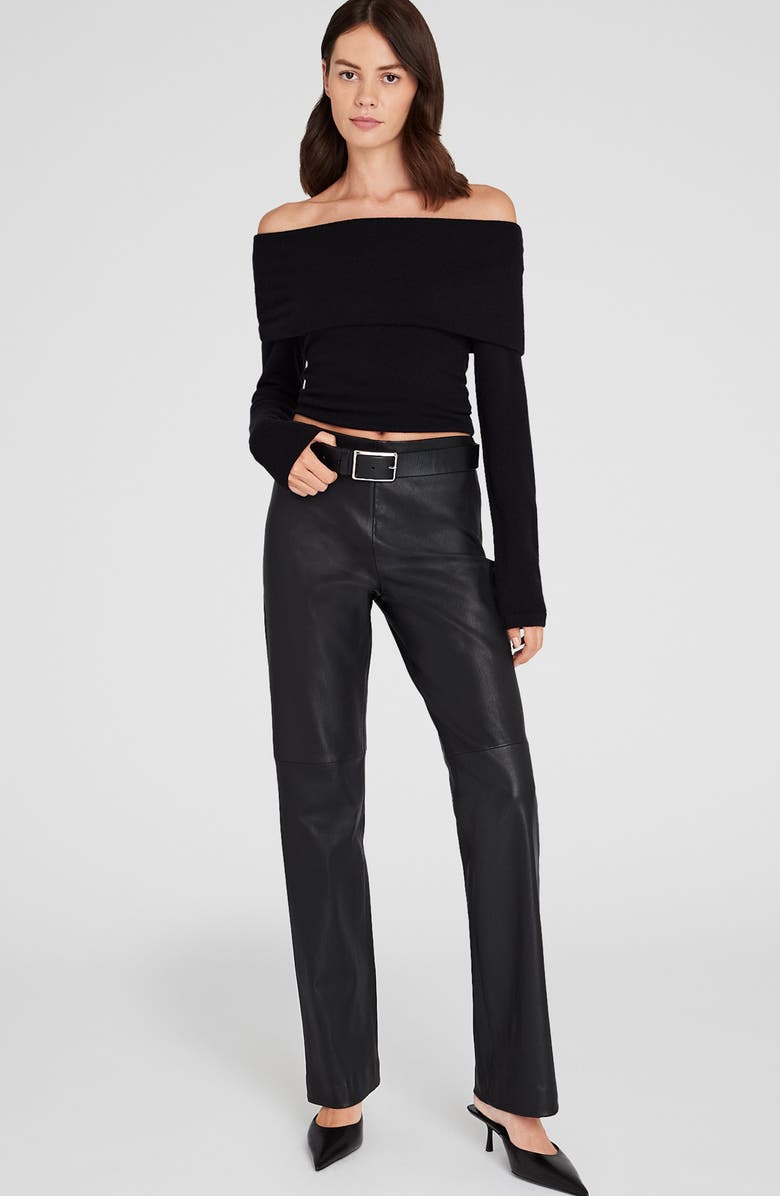 Club Monaco Off the Shoulder Cashmere Sweater, Alternate, color,