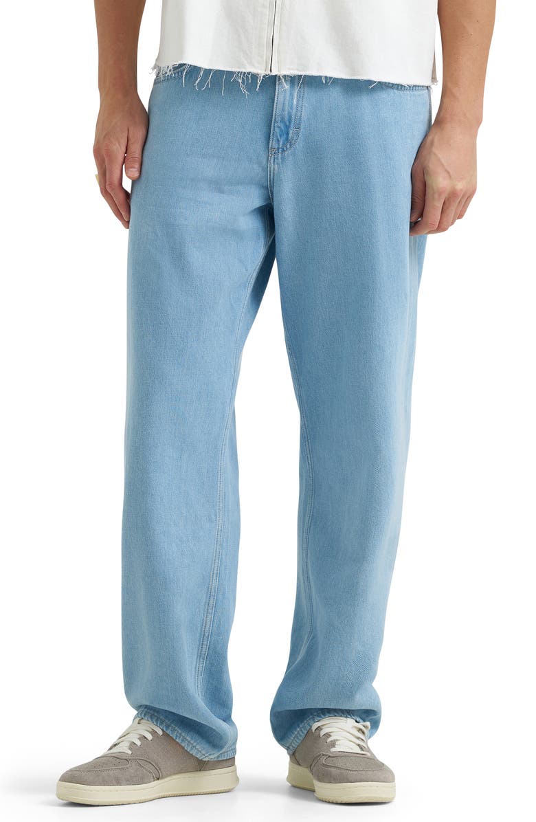 Lee Loose Fit Baggy Straight Leg Jeans, Main, color, Light Stone