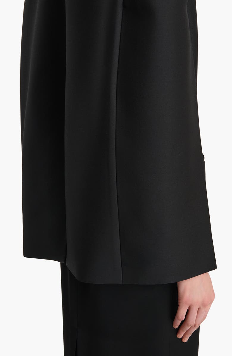 Khaite Dolso Wool & Silk Jacket, Alternate, color, Black