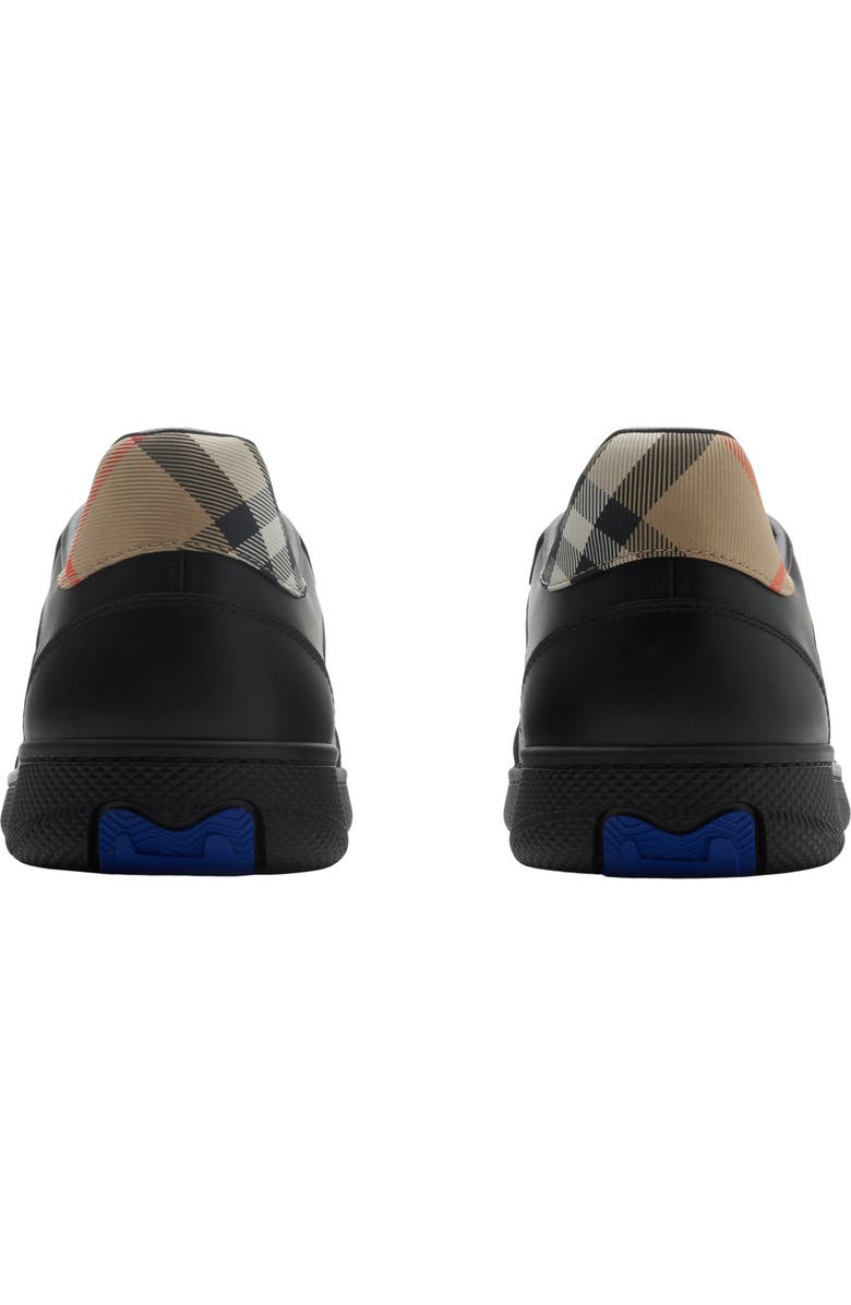 Burberry Leather and Check Terrace Sneakers, Alternate, color,