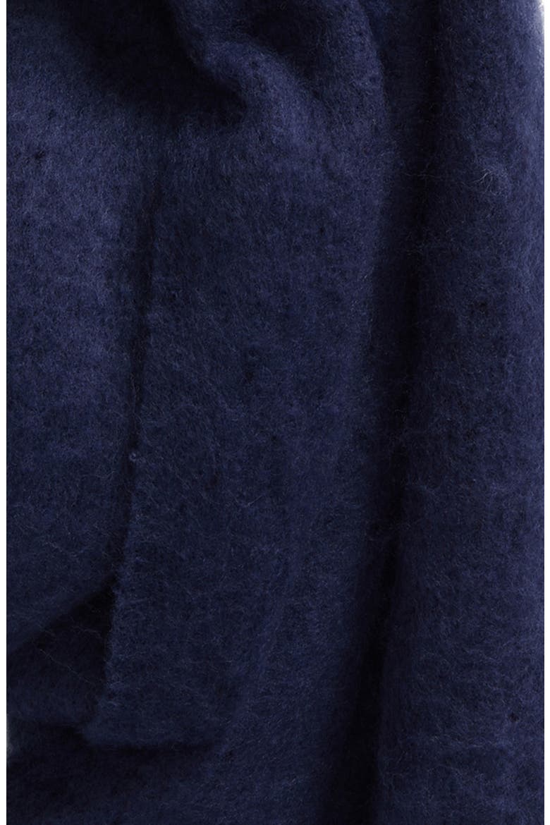 Brushed Fringed Scarf, Alternate, color, NAVY EVENING