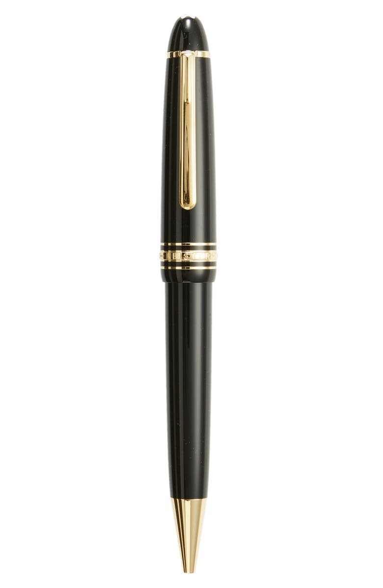 Montblanc Meisterstück Gold Coated LeGrand Ballpoint Pen, Main, color, Black