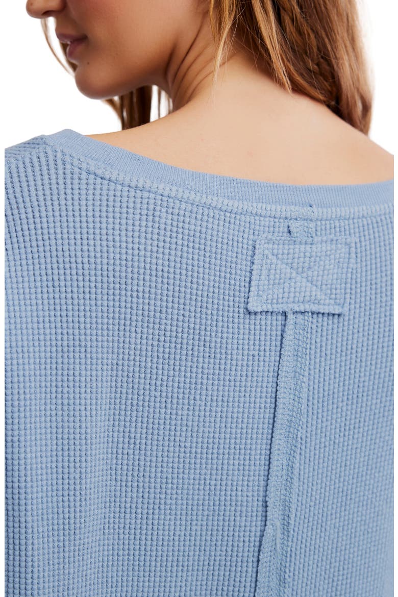 Latte Blue Oversize Thermal Top, Alternate, color, AUTUMN SKY