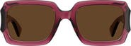 Moschino 53mm Rectangular Sunglasses