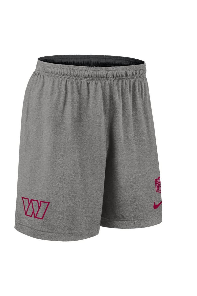 Men's Nike Black Washington Commanders Sideline Reversible Performance Shorts, Alternate, color, Black