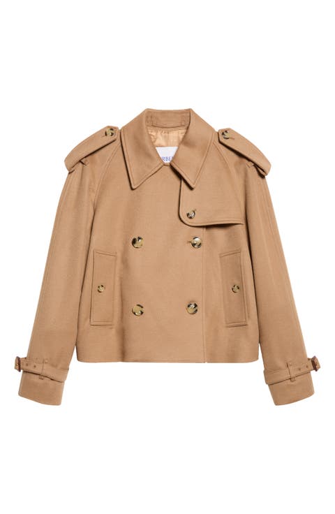 Mayfair Crop Cashmere Trench Jacket