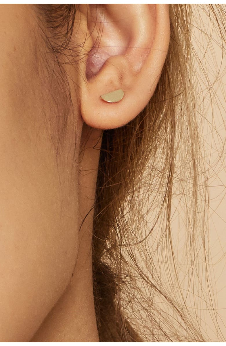 Oradina 14K Yellow Gold Cabana Studs, Alternate, color, Yellow Gold