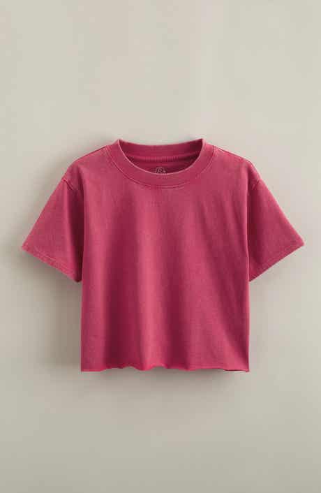 Treasure & Bond Kids' Crop Cotton T-Shirt