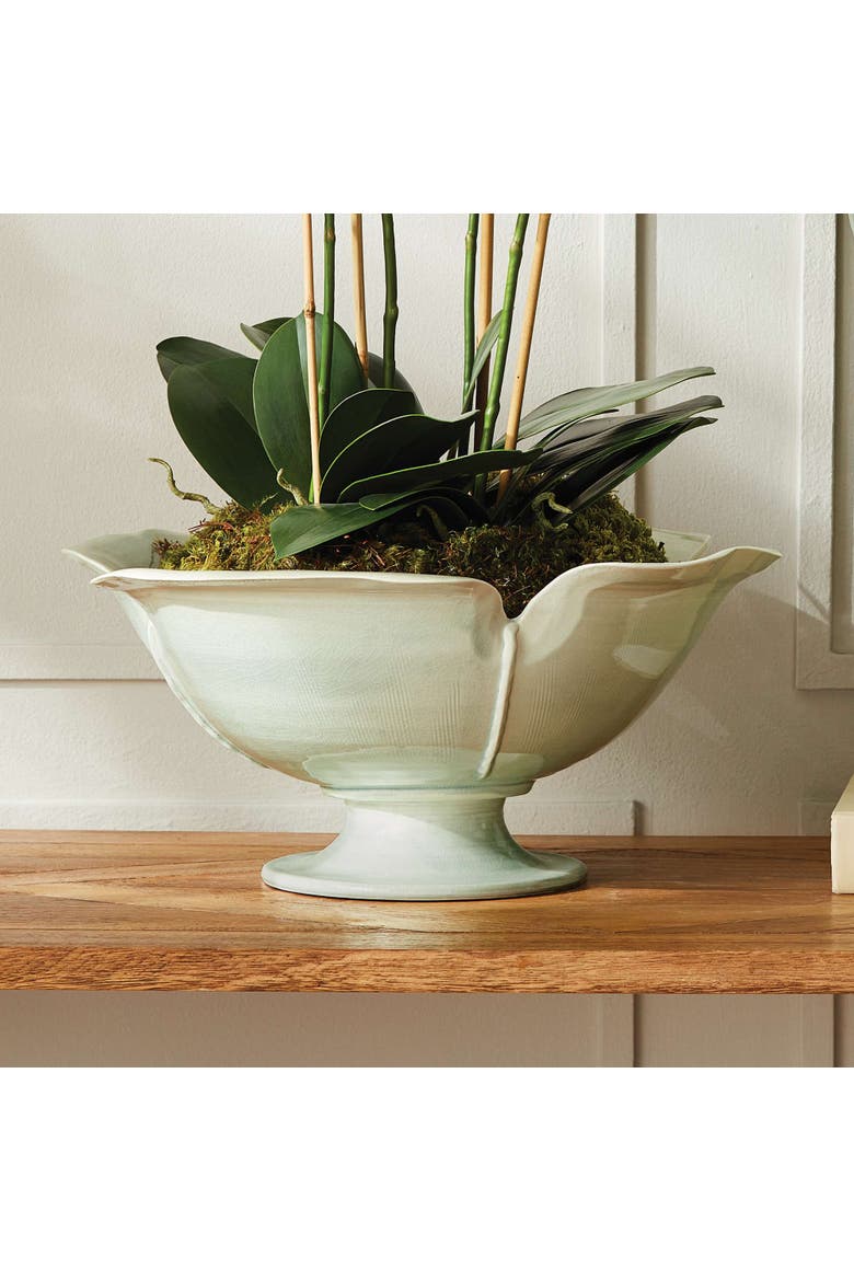 Petalo Footed Bowl, Alternate, color, Green