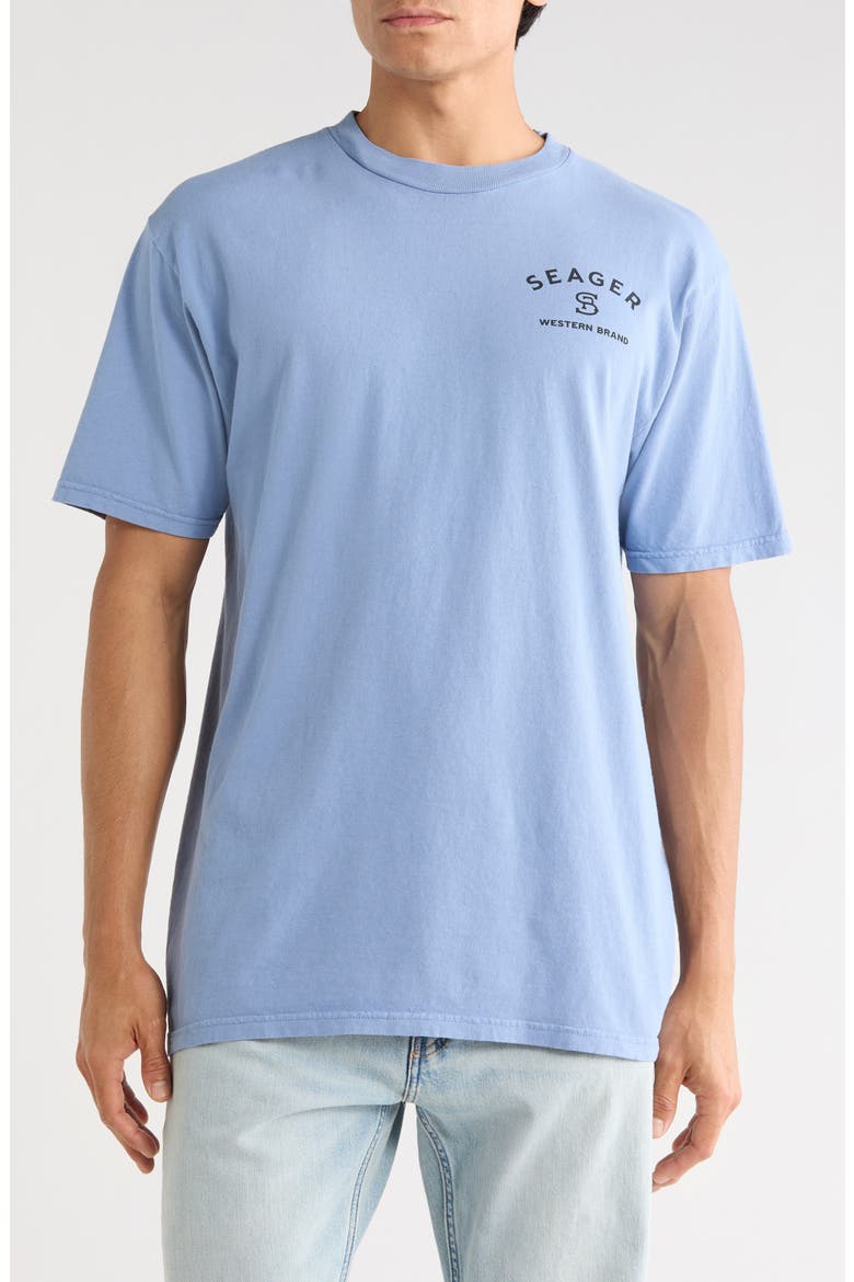 Logo Graphic T-Shirt, Main, color, FADED DENIM