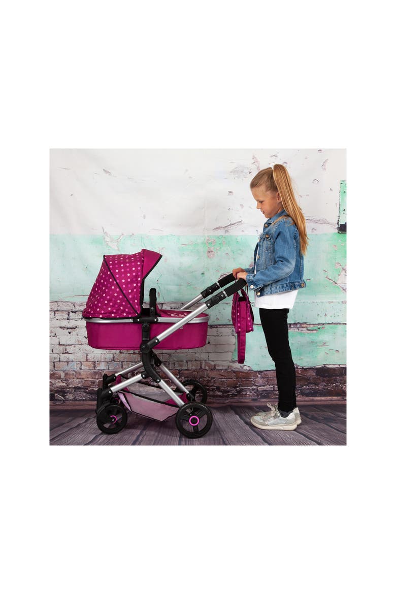 City Doll Pram For Dolls Up to 20 Inches, Alternate, color, Red