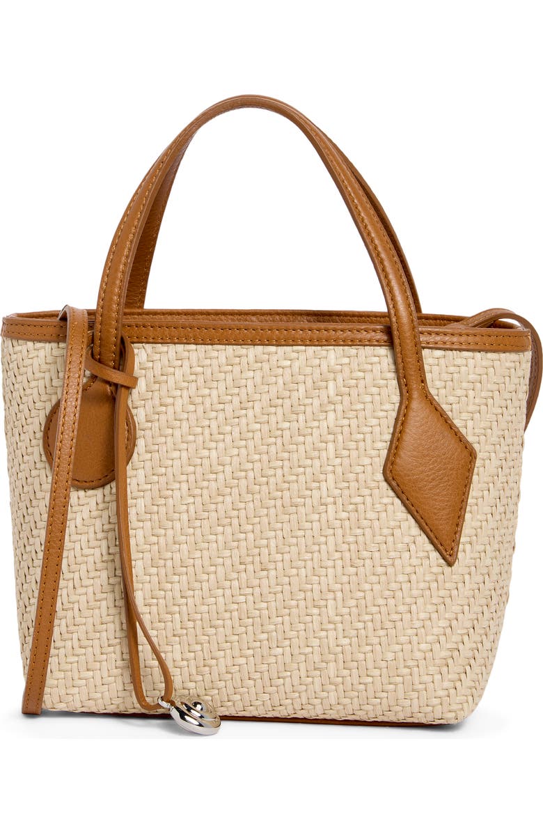 LIFFNER Sprout Micro Raffia Tote, Main, color, Beige