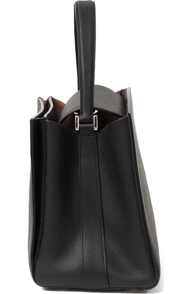 Valextra Medium Brera Leather Top Handle Bag, Alternate, color,