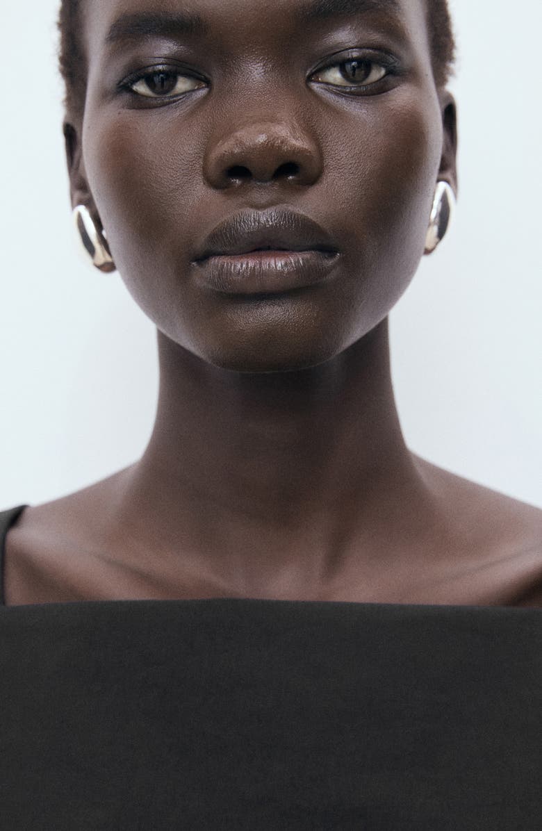 MANGO Bow Back Crop Camisole, Alternate, color, Black