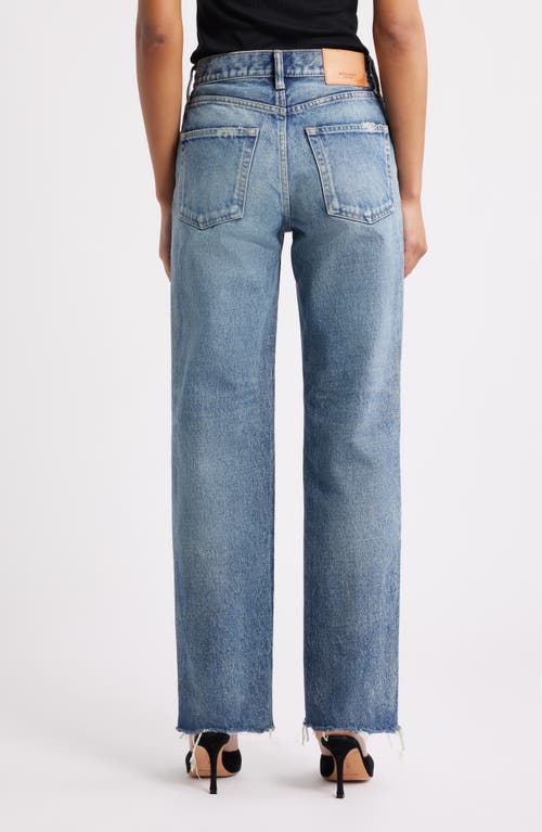 Moussy Vintage Ravencrest Straight Leg Jeans In Blue