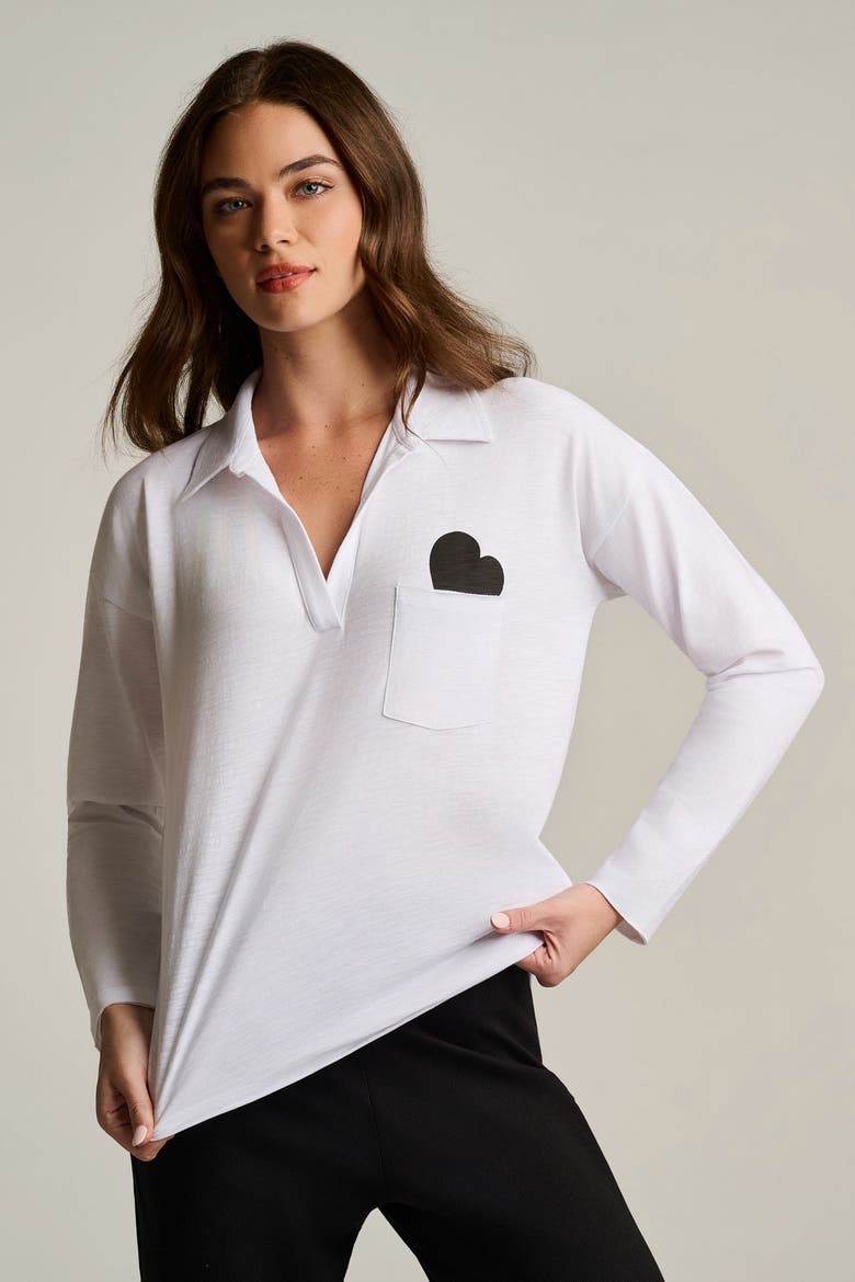 Pocket Love Cotton T-Shirt, Alternate, color, White