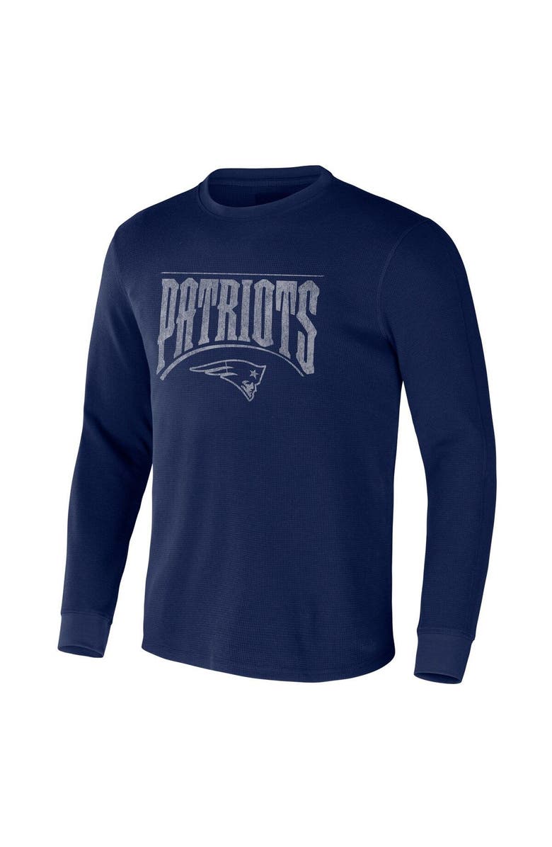 NFL X DARIUS RUCKER Men's NFL x Darius Rucker Collection by Fanatics Navy New England Patriots Long Sleeve Thermal T-Shirt, Alternate, color, 