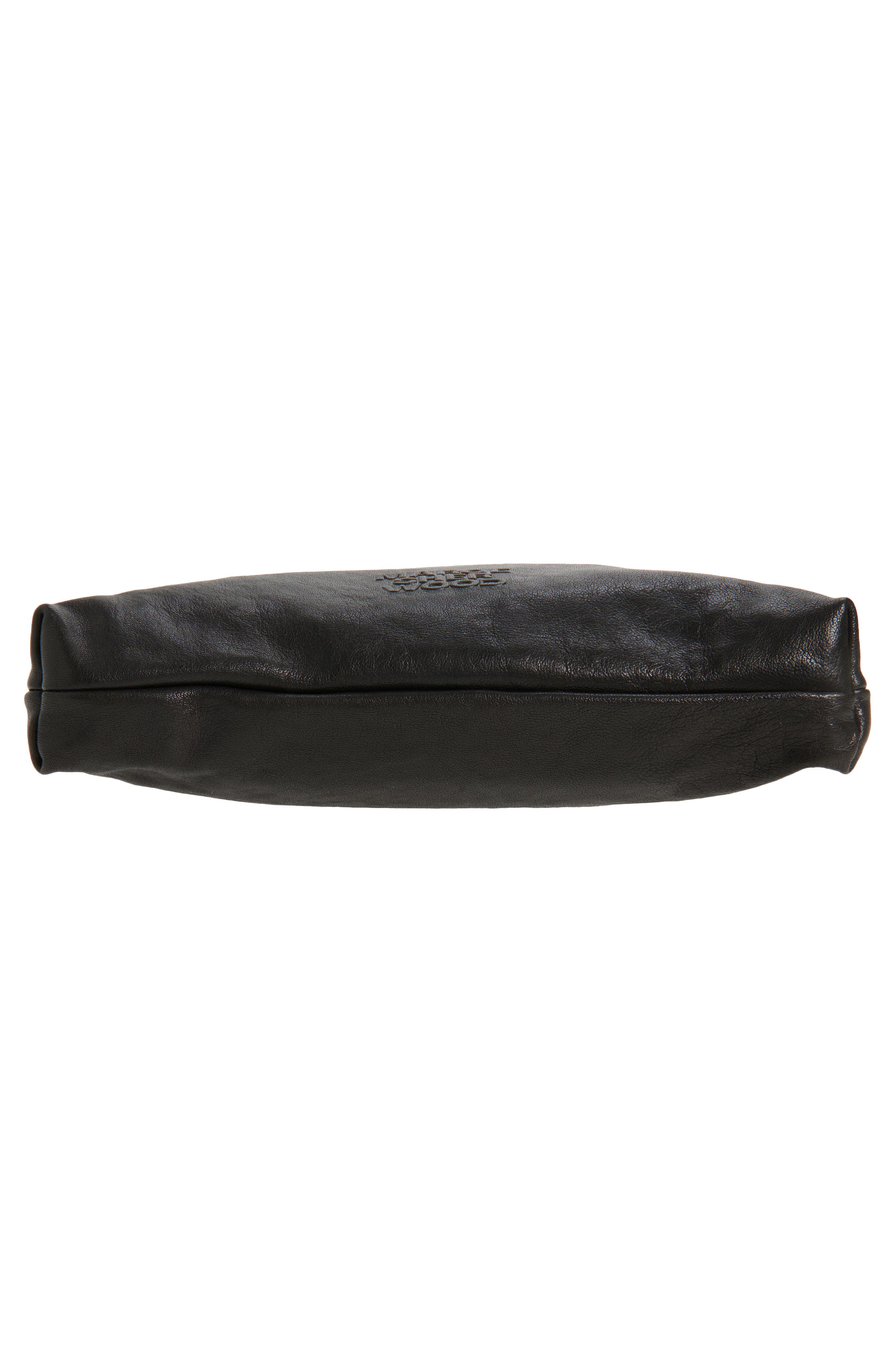 MARGESHERWOOD Halter Leather Hobo Bag, Alternate, color, Black Washed Nappa