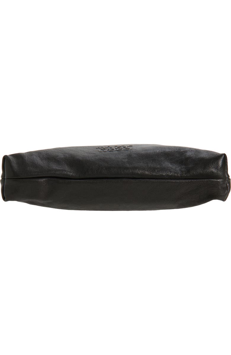 MARGESHERWOOD Halter Leather Hobo Bag, Alternate, color, Black Washed Nappa