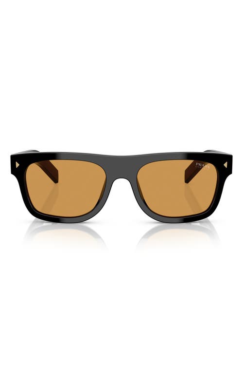Prada Rectangle-frame Sunglasses In Black