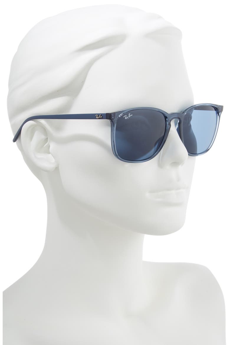 56mm Sunglasses, Alternate, color, ROSE GOLD BLACK