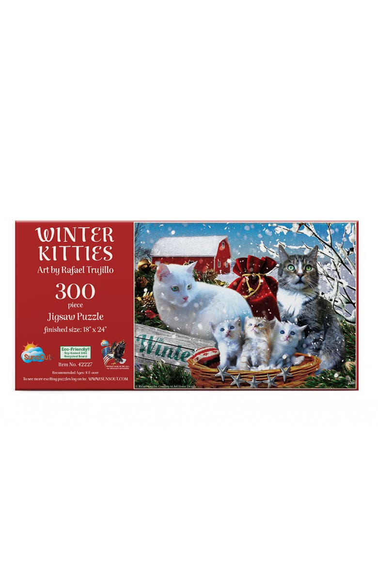 Winter Kitties 300 piece Jigsaw Puzzle for Adults, Alternate, color, Multicolor