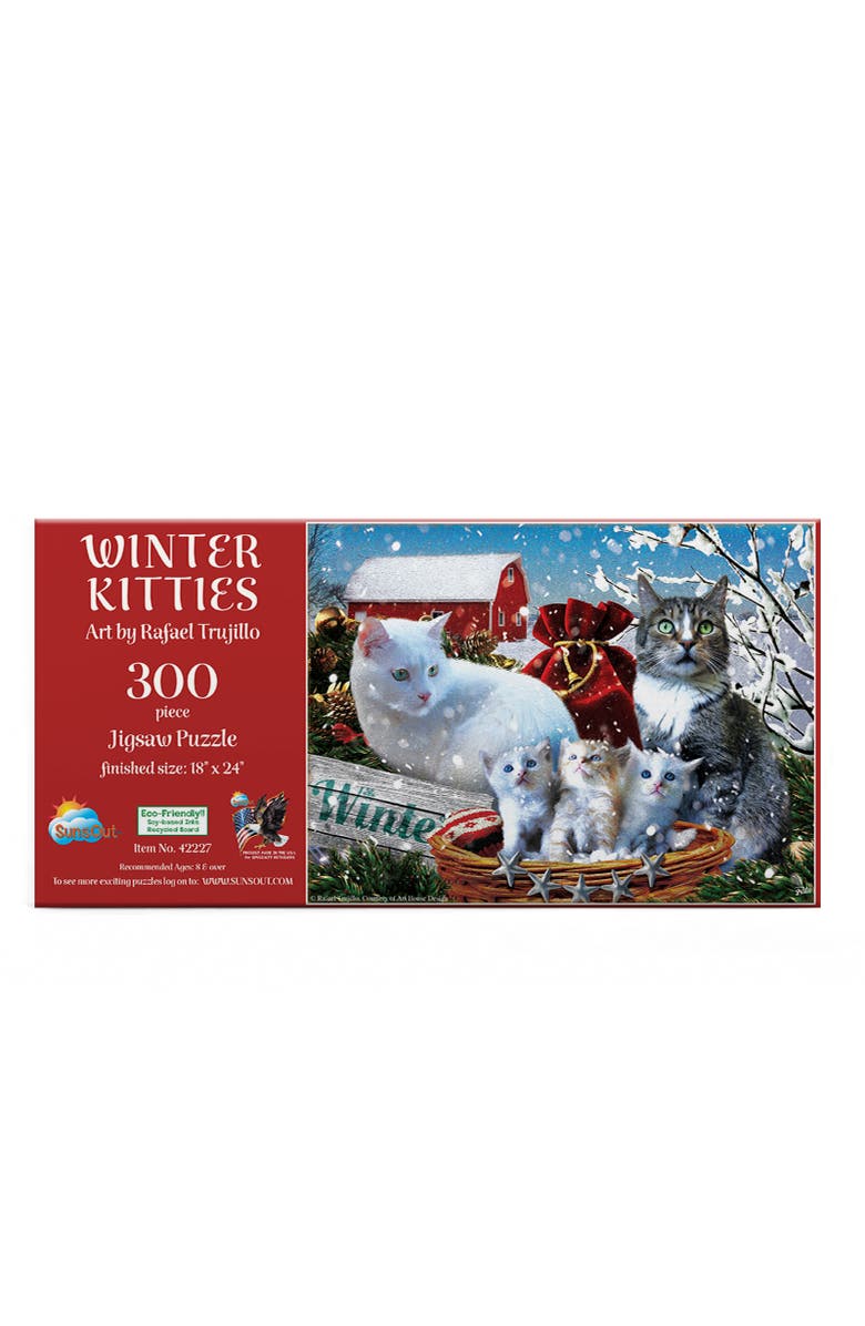 Sunsout Winter Kitties 300 piece Jigsaw Puzzle for Adults, Alternate, color, Multicolor