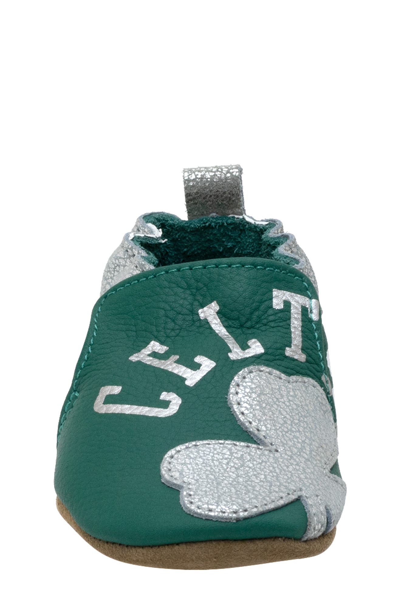 Robeez<sup>®</sup> Boston Celtics Crib Shoe, Alternate, color, 