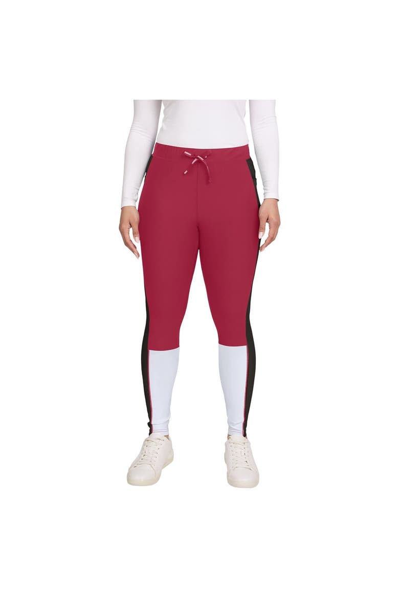 Women's WEAR by Erin Andrews Cardinal/Black Arizona Cardinals Color-Block Leggings, Alternate, color, Cardinal