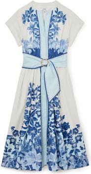 Reiss Sawyer Belted Midi Dress