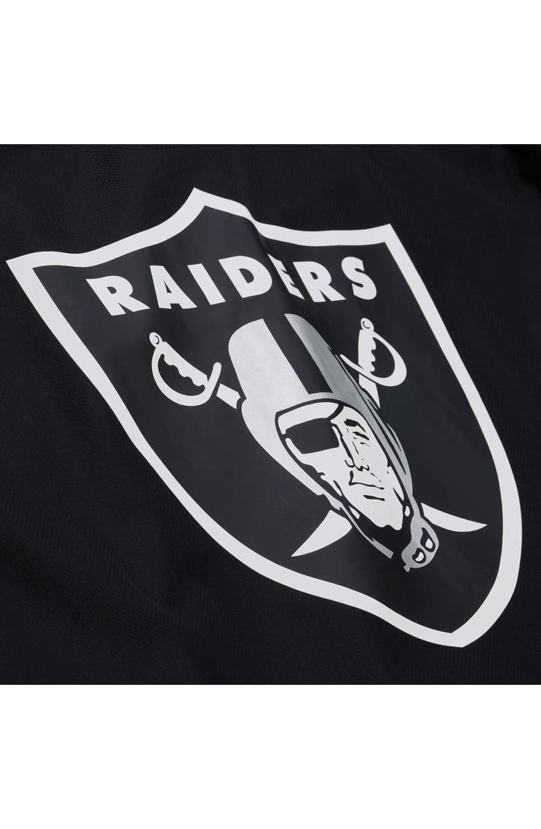 Mitchell & Ness Men's Mitchell & Ness Black Las Vegas Raiders Coaches Full-Snap Hooded Windbreaker Jacket, Alternate, color, Black
