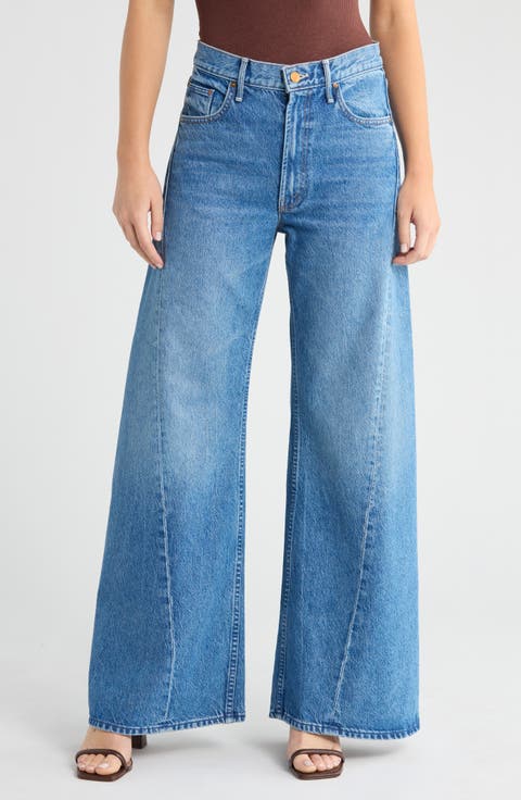 Lemon Twist High Waist Wide Leg Jeans (Rolling in The Dough)