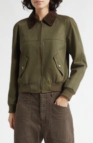 Nili Lotan Victor Cotton Bomber Jacket