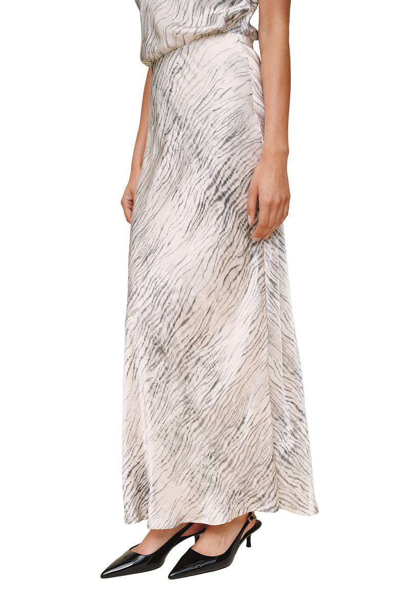 Bella Dahl Animal Print Bias-Cut Maxi Skirt, Alternate, color,