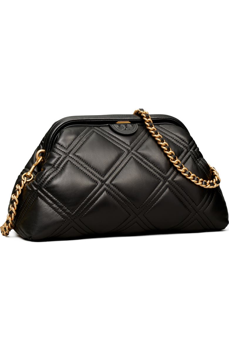 Tory Burch Fleming Soft Frame Leather Shoulder Bag, Alternate, color,