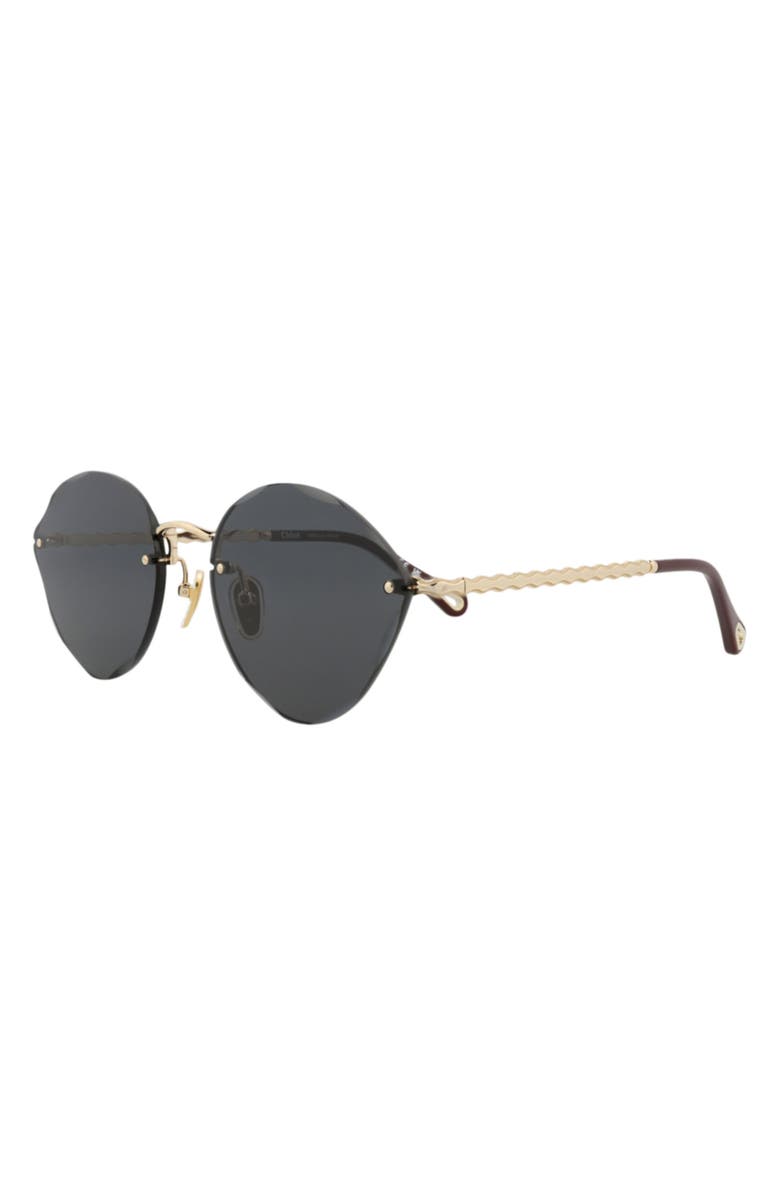 Chloé 58mm Gradient Oval Sunglasses, Alternate, color,