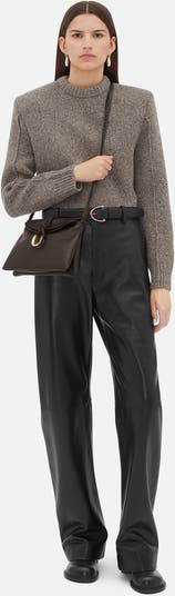 ショルダーバッグ・ポシェット BOTTEGA VENETA DARK BROWN SMALL LIBERTA CROSSBODY BAG Dark brown Liberta mini intrecciato leather shoulder bag