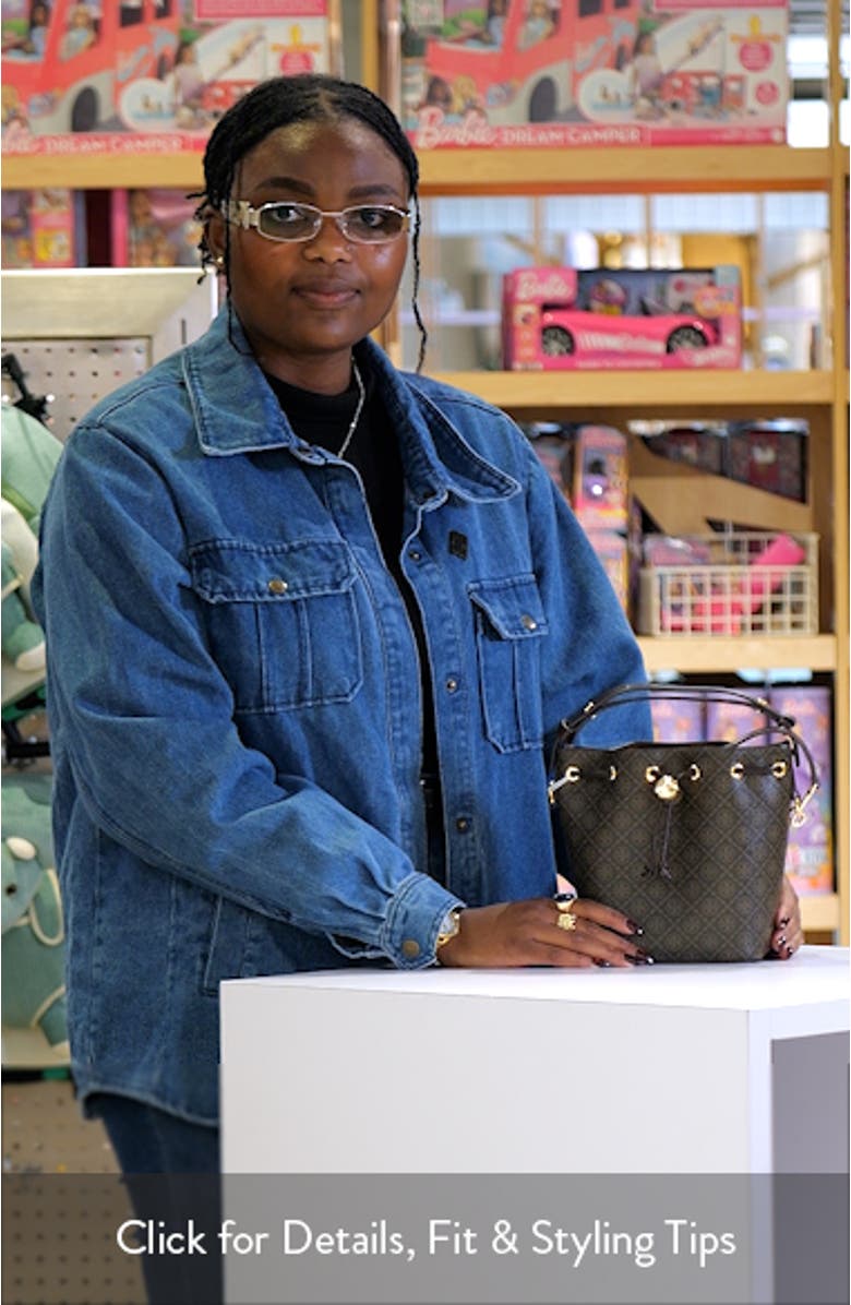 Mini T Monogram Coated Canvas Bucket Bag, sales video thumbnail