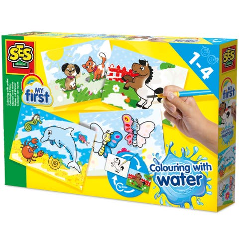 My First Coloring With Water, No Mess Art Painting Set, Kids 1+